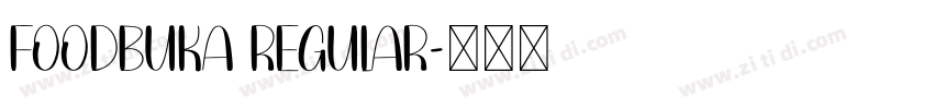 FoodBuka Regular字体转换